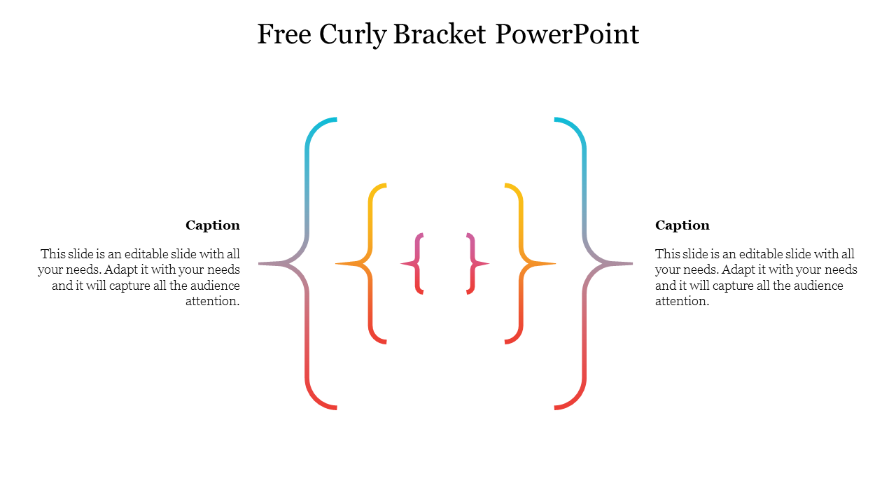 Free Curly Bracket PowerPoint
